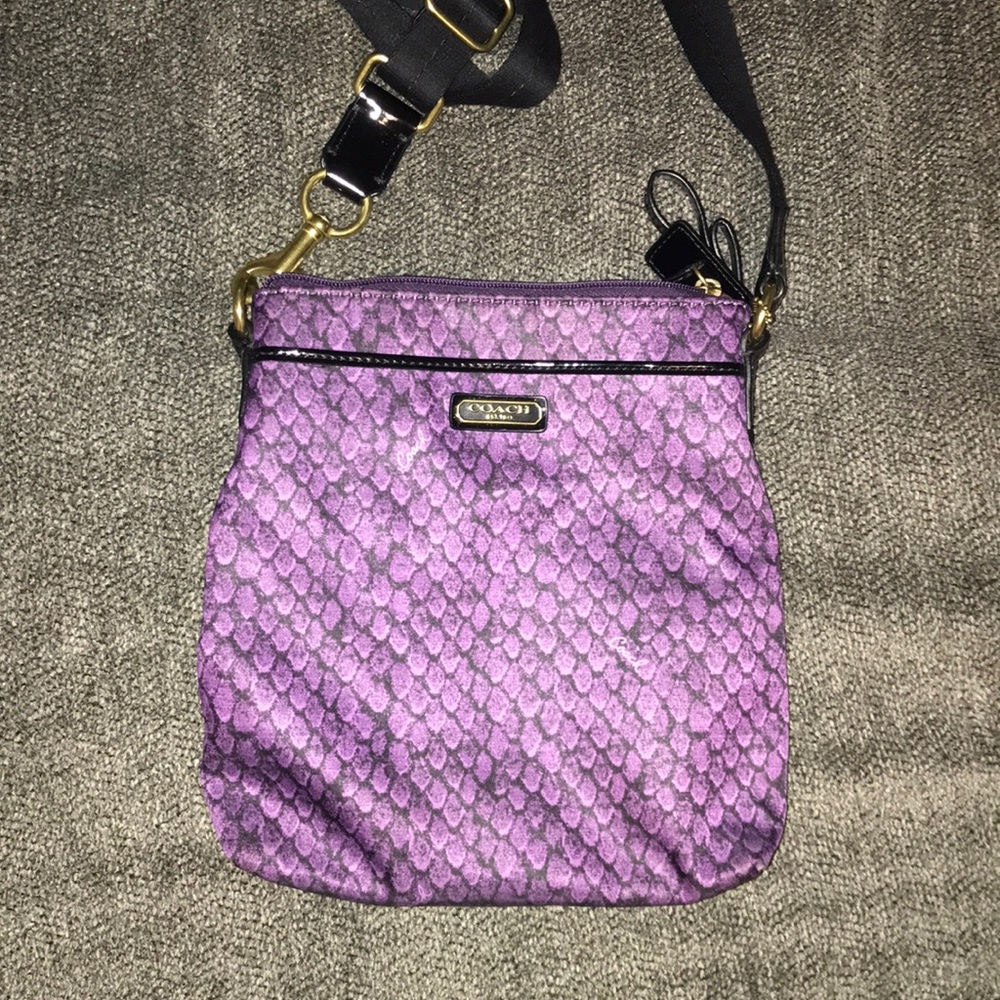 Purple Coach Purse